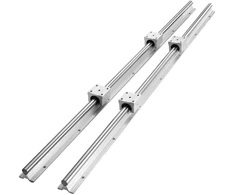 Tiesiaeigių kreipiančiųjų komplektas SBR20 2 vnt. 1200mm 4 guoliai