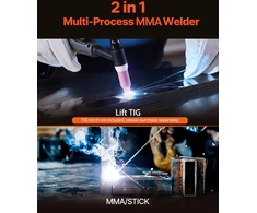 TIG suvirinimo aparatas 205A Lift TIG/MMA dvigubas ekranas