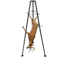 Trikojis žvėrienos keltuvas su rankiniu gerve. keliamoji galia 226.8kg. medžioklei