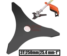 Trimerio peilis 3 dantų 25 cm 25.4 mm