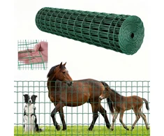 Tvoros tinklo ritinys 1.2x25 m. cinkuoto plieno vielos 2.1 mm. gyvuliams. žalias
