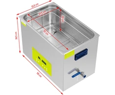Ultragarsinė valymo vonelė su LED ekranu 30 l 600 W