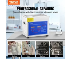 Ultragarsinis valiklis 3 L talpos su skaitmeniniu ekranu su šildytuvu