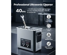 Ultragarsinis valiklis 6 L talpos nerūdijančio plieno su skaitmeniniu ekranu