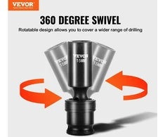 Universalus besisukantis galvučių komplektas 14 vnt. adapteris 635-952 mm