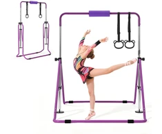 Vaikiška gimnastikos skersinė. apkrova iki 63.5kg. sulankstoma. reguliuojama. violetinė