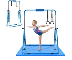 Vaikiška gimnastikos skersinė su kilimėliu. apkrova 63.5kg. 1500x1080x1350 mm. mėlyna