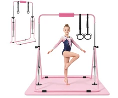 Vaikiška gimnastikos skersinė. sulankstoma. reguliuojamo aukščio. su kilimėliu. apkrova 63.5kg