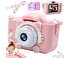 Vaikiškas fotoaparatas BERIMAX 4HS-3XR pridėta 32GB SD kortelė