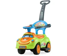 Vaikiškas stumiamas automobiliukas. keliamoji galia 25 kg. su apsaugine juosta