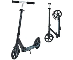Vaikų (8+) paspirtukas su 2 ratais. sulankstomas. 3 aukščio lygiai. iki 100 kg. juodas