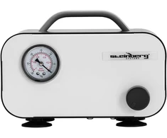 Vakuuminė pompa su manometru 15 l/min 30 W balta/juoda