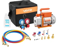 Vakuuminio siurblio rinkinys su manometru, 3,5 CFM (99 l/min), oro kondicionieriams