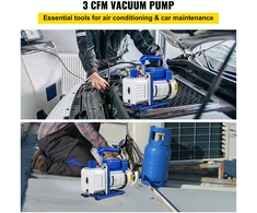 Vakuuminis siurblys oro kondicionavimo sistemoms. 3 CFM (85 l/min). 1/4 AG