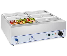 Vandens šildytuvas su kranu 6 x GN 1/3 2000W 230V. nerūdijantis plienas