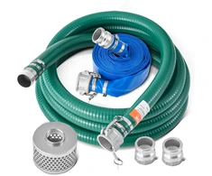 Vandens siurblio žarnų komplektas: 508mm x 1981m mėlyna + 6096mm žalia įsiurbimo žarna su filtru