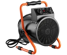Ventiliatorius Elektrinis šiltnamio šildytuvas su ventiliatoriumi. 2000 W. IPX4. reguliuojamas 25° kampas. apsauga nuo perkaitimo