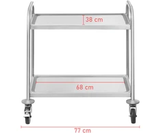 Vežimėlis iki 150 kg, nerūdijantis plienas