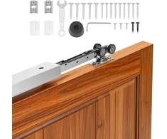 Vienbėgio slankiojančių durų furnitūros komplektas. ilgis 1441 mm. sklandus uždarymas