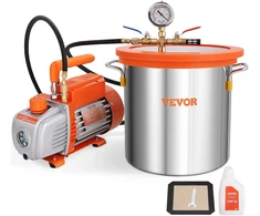 Vienos pakopos vakuuminio siurblio rinkinys su vakuumo kamera. 150 W. 100 l/min. 1440 aps/min