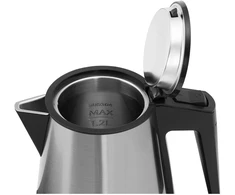 Virdulys Elektrinis virdulys su padėklu 1,2 l 1800 W, sidabrinė/juoda