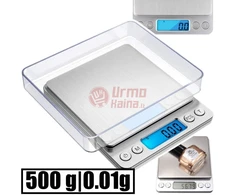 Virtuvinės svarstyklės Graminės juvelyrinės svarstyklės 5202 500-001g