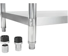 Virtuvinis darbo stalas Royal Catering RCAT-180/60-S sidabrinis