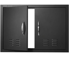 Virtuvinis kombainas Dvivėrės įmontuojamos durelės lauko virtuvei/barbekiu salai. 762 x 533 x 46 mm
