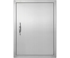 Virtuvinis kombainas Vienvėrės nerūdijančio plieno įmontuojamos durelės lauko virtuvei. 508x686x46 mm. apverčiamos