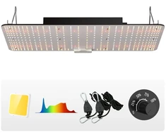 Viso spektro LED auginimo lempa augalams. 200 W. 120-277 V. aliuminio korpusas. vidaus šiltnamiams