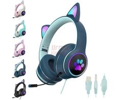 Žaidimų ausinės Cat Ears RGB A2