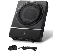 Žemo profilio automobilinis garsiakalbis po sėdyne. RMS 120W. 203mm. su įmontuotu stiprintuvu