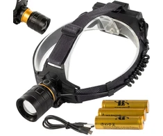 Žibintuvėlis ant galvos BERIMAX 5WA-2HKYT XHP160 LED, 4 režimai