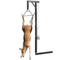 Žvėrienos kėlimo gervė. apkrova 136 kg. imtuvas 50.8 mm. sukama 360°. reguliuojamo aukščio
