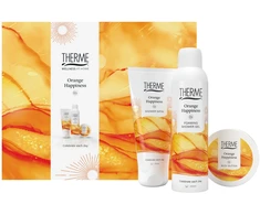 Remark THERME Oranžinis HAPPINESS Vonios rinkinys (dušo gelis 200 ml + kūno svietas 100 g + dušo putos 200 ml)