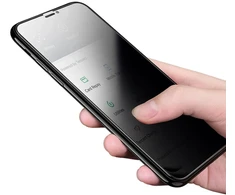 Dėklas 3D PRIVATUMAS Apsauginis stiklas skirtas iPhone 15 Pro Max - Juodas