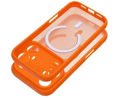 Dėklas skirtas iPhone 13 - Oranžinė-Skaidrus