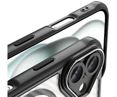Dėklas skirtas iPhone 18 Pro // iPhone 17 Pro - Skaidrus-Juodas