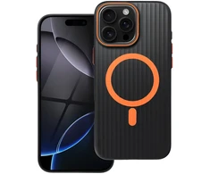 Dėklas iPhone 18 Pro Max // iPhone 17 Pro Max - Juodas-Oranžinė