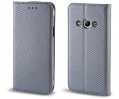 Dėklas knygutė Huawei P9 Lite 2017, P8 Lite 2017, Honor 8 Lite, Nova Lite - Pilkas