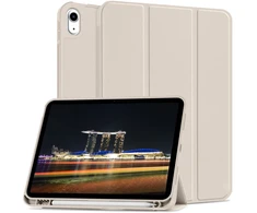 Dėklas knygutė iPad 11 - 2025 11", iPad 10 - 2022 10.9" - Smėlio spalvos