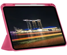 Dėklas knygutė iPad 11 - 2025 11", iPad 10 - 2022 10.9" - Ryškiai rožinis