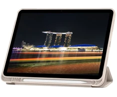 Dėklas knygutė skirtas iPad 11 - 2025 11", iPad 10 - 2022 10.9" - Smėlio spalvos