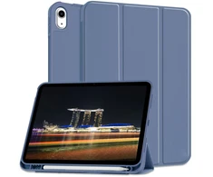 Dėklas knygutė iPad 11 - 2025 11", iPad 10 - 2022 10.9" - Mėlynas-Pilkas