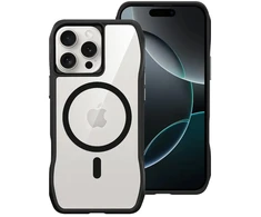 Dėklas skirtas iPhone 15 Pro - Skaidrus-Juodas