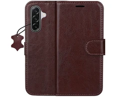 Odinis dėklas knygutė iPhone 18 // iPhone 17 - Ruda