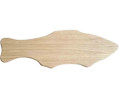Ąžuolinė pjaustymo lenta , žuvies formos 58,5 cm