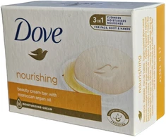 Muilas Dove maitininantis Beauty Kreminis Bar su marokiniu argano aliejumi, 90 g.X12vnt.