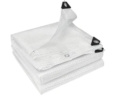 Aosom Dengiamoji plėvelė, 4 x 6 m, 140 g/m², balta