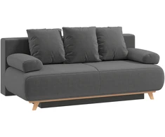 Aosom Miegamoji sofa su reguliuojamu atlošu ir daiktadėže, pilka, 188 x 100 x 84 cm